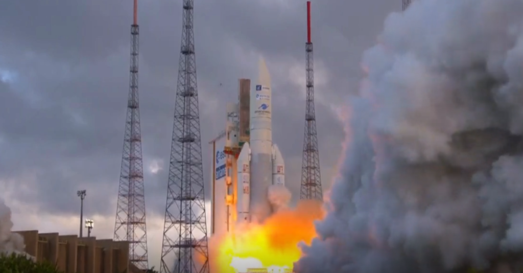 Ракета Ariane 5 виводить на орбіту 2 супутники зв'язку