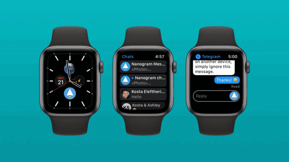 Додаток що додає повну функціональність Telegram для Apple Watch