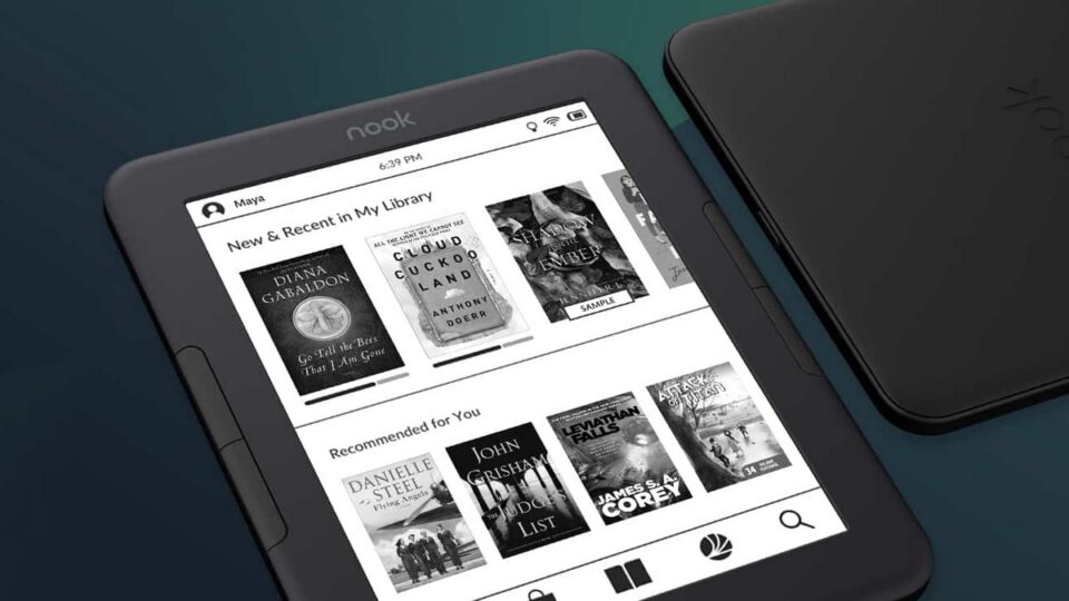 Barnes & Noble представила 6-дюймовий рідер електронних книг Nook GlowLight 4