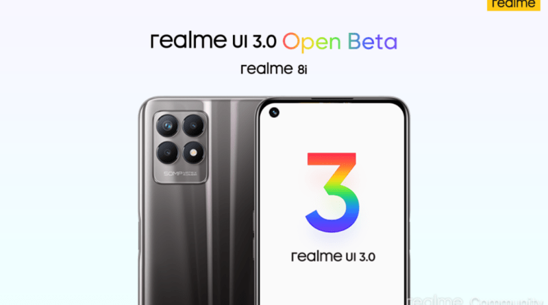 Відкрита бета-версія Realme UI 3.0 x Android 12 тепер доступна для Realme 8i