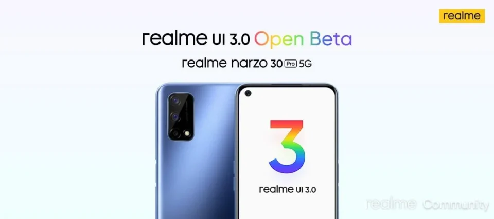 Realme Narzo 30 Pro 5G отримує відкриту бета-версію Android 12