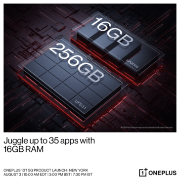 OnePlus 10T отримає до 16 ГБ оперативної пам’яті, вдосконалене охолодження та дисплей з частотою 120 Гц