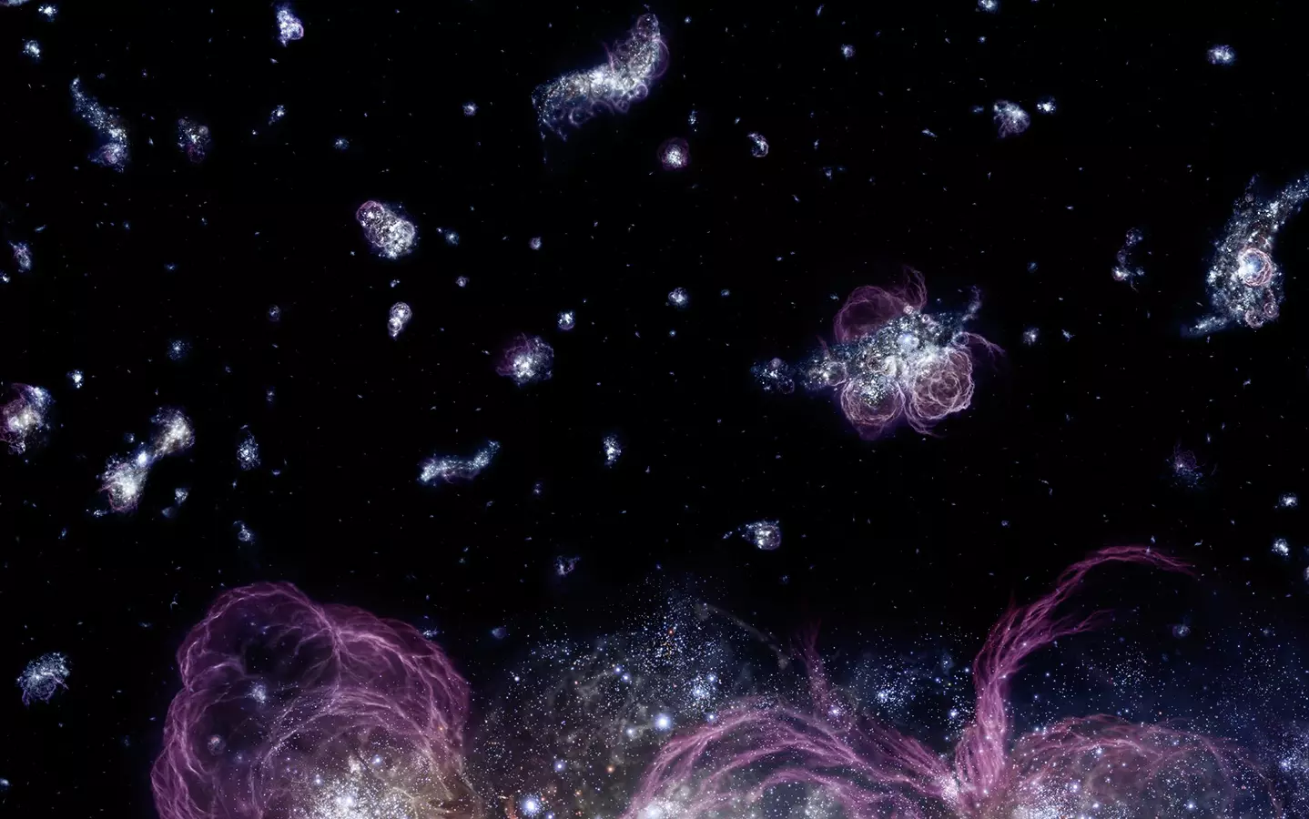 Вчені побачили найранішу темну матерію у Всесвіті