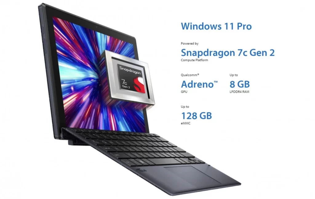Asus ExpertBook B3 Detachable отримав процесор Snapdragon 7c Gen 2 і Windows 11