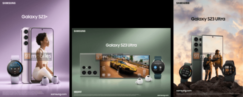 В мережі з'явилися зображення майбутніх Samsung Galaxy S23+, S23 Ultra 