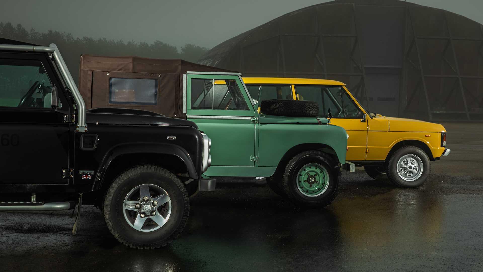 Everrati показала електрокари на базі класичних Range Rover та Land Rover Defender