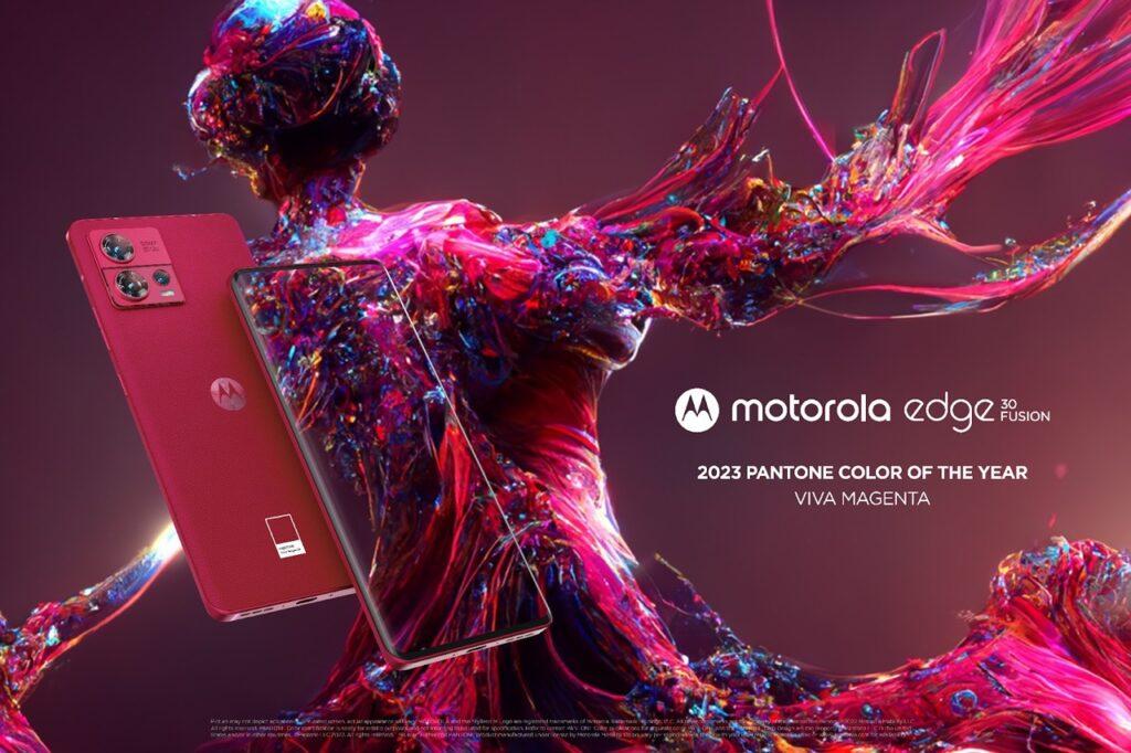 Motorola Edge 30 Fusion у кольорі Viva Magenta представлений у США