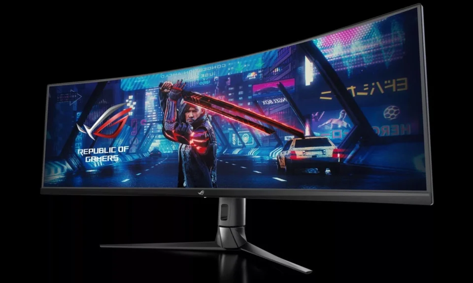 Представлений монітор ASUS ROG STRIX XG49WCR із 49-дюймовим вигнутим екраном і частотою оновлення 165 Гц