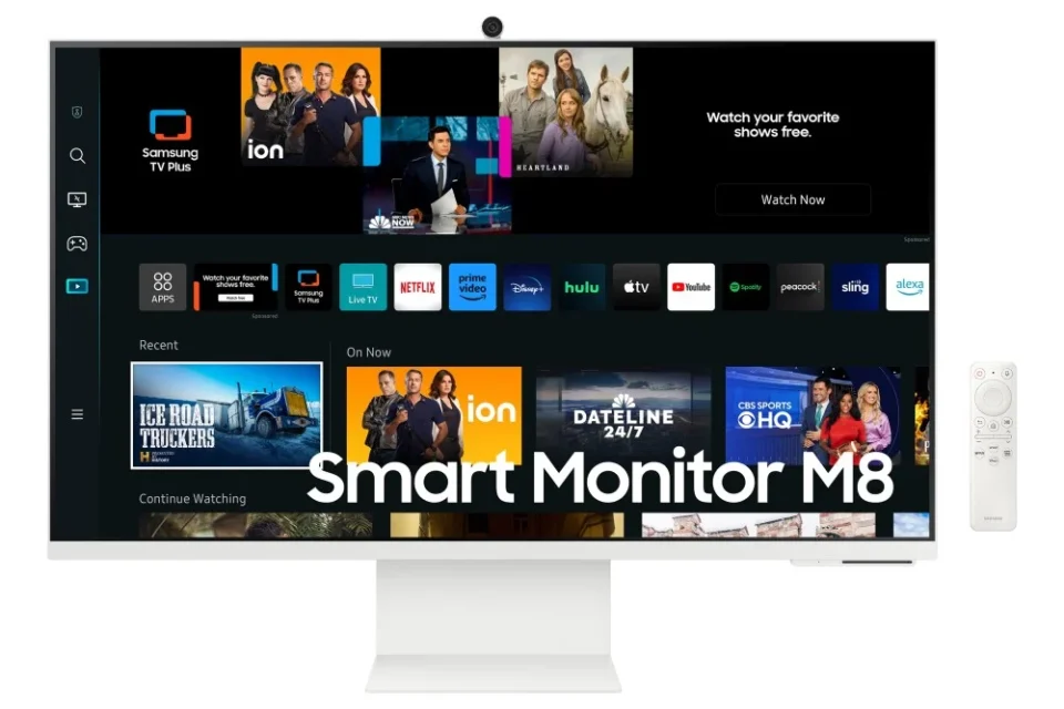 Анонсований Samsung Smart Monitor M8 з 27-дюймовою панеллю 2K, підтримкою веб-камери та миші 2K