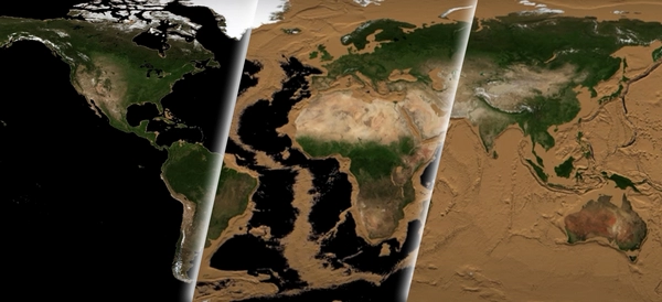 Подивіться, як буде виглядати Земля зовсім без океанів