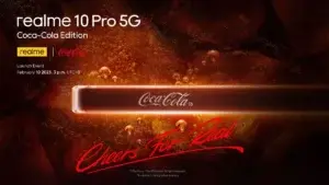 Realme 10 Pro 5G Coca-Cola Edition планується випустити наступного тижня, розкрито дизайн