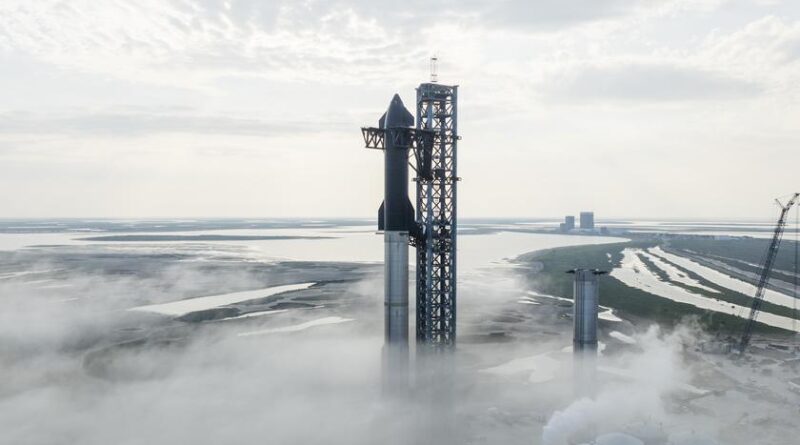 SpaceX готується виконати перший в історії запуск космічного корабля Starship і ракети Super Heavy у березні