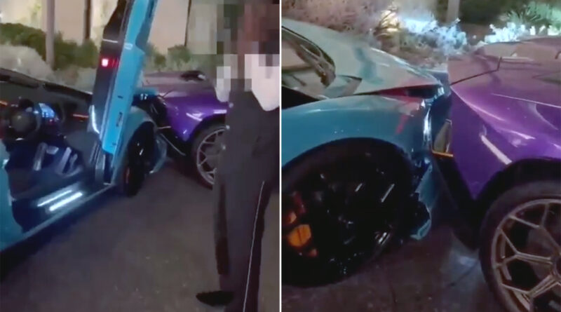 На парковке казино разбили два Lamborghini стоимостью свыше миллиона долларов
