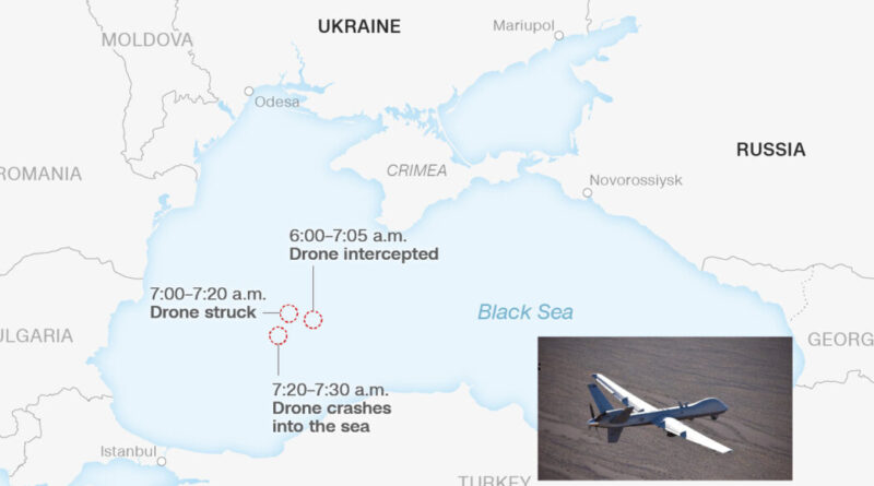 США розглядають можливість відмови від використання дронів-розвідників над Чорним морем після знищення MQ-9 Reaper