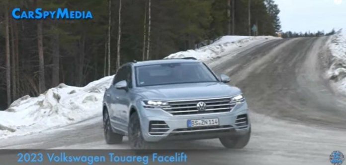 Оновлений Volkswagen Touareg 2024 показаний на шпигунському відео без будь-якого маскування