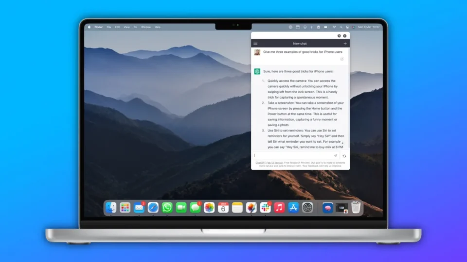 ChatGPT доступний на пристроях Apple через MacGPT і watchGPT