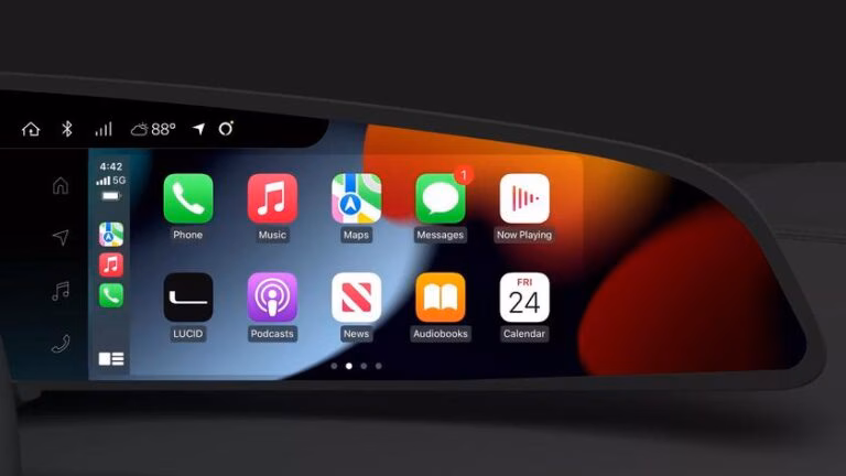 Електромобілі Lucid Air отримали підтримку бездротового CarPlay