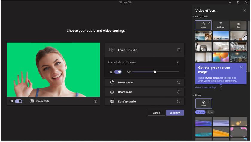 Microsfot додала в Teams функцію зеленого екрана