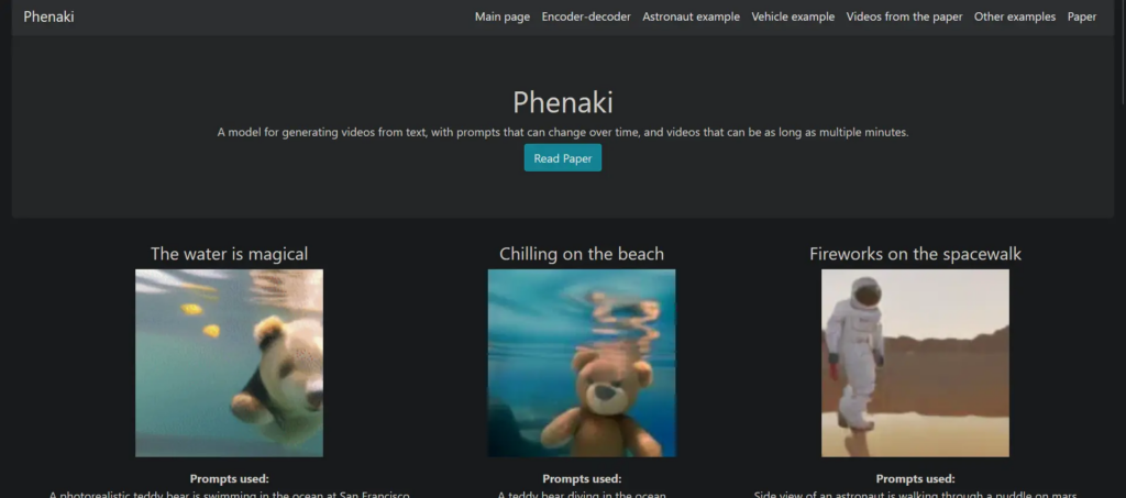Phenaki від Google: новий відеогенератор штучного інтелекту