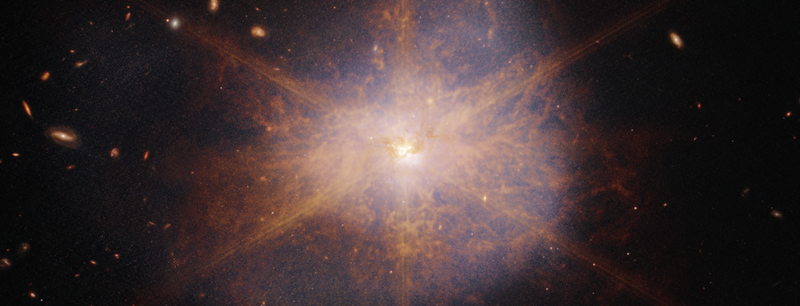Джеймс Вебб сфотографував інфрачервону галактику Arp 220, яка на 1 трильйон яскравіша за Сонце