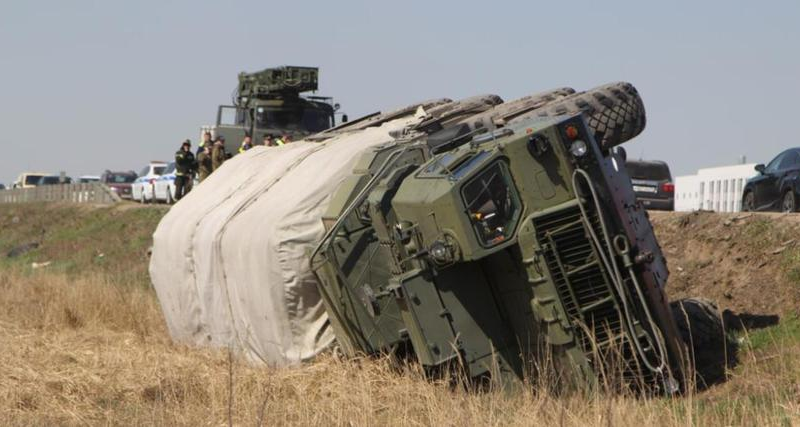 П'яний російський солдат перекинув зенітно-ракетний комплекс С-400 вартістю $160 млн