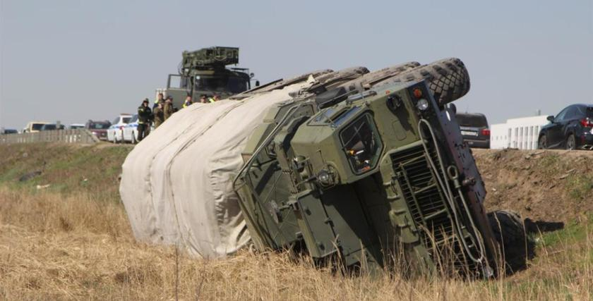 П'яний російський солдат перекинув зенітно-ракетний комплекс С-400 вартістю $160 млн