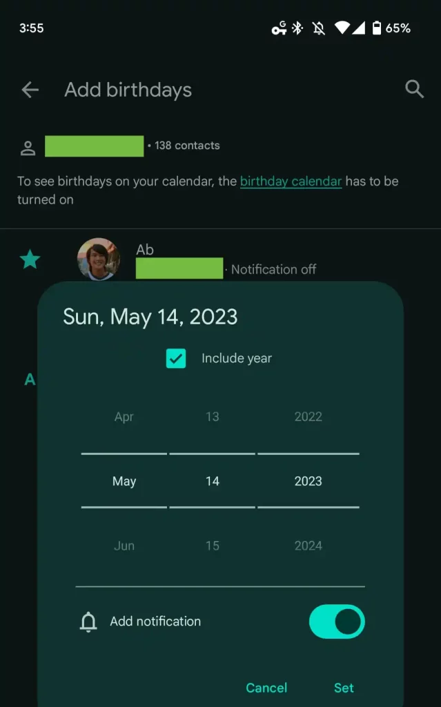Google сповіщатиме про день народження контактів користувачів Android
