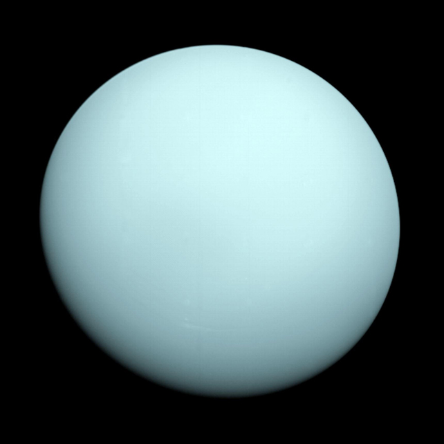 Уран, сфотографований у 1986 році.