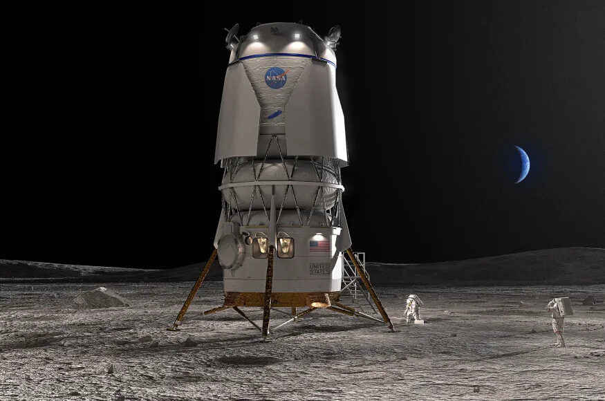 NASA обрала компанію Blue Origin для створення системи посадки на Місяць