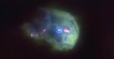 Приголомшливе зображення: Молода зірка, яка викидає матерію в "біполярному потоці"