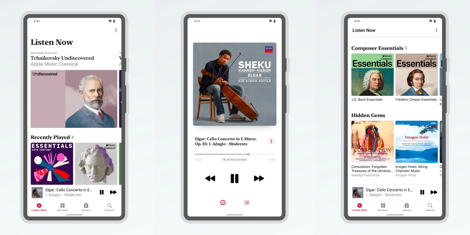 Спеціальна програма Apple Music Classical тепер доступна на Android