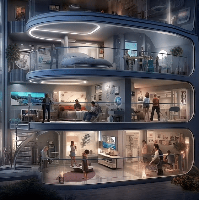Штучний інтелект показав, як виглядатимуть житлові будинки до 2050 року