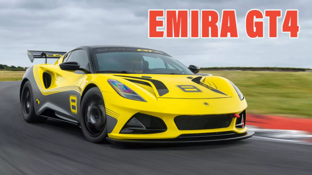 Lotus Emira GT4 отримує покращення в потужності до 455 к.с. та більше аеродинаміки