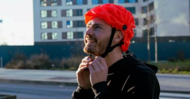 У Німеччині показали надувний велосипедний шолом Inflabi — він безпечніший та зручніший