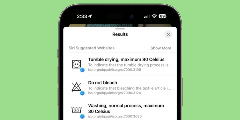 Додаток «Фото» на iPhone навчили перекладати інструкції з прання з етикеток одягу