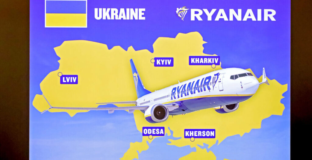 Ryanair хоче інвестувати в Україну $3 млрд і готова після закінчення війни здійснювати 600 рейсів щотижня