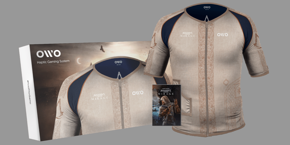 Представлено тактильну футболку Owo Skin для Assassin's Creed Mirage