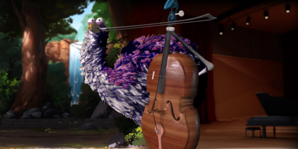 Google представив віртуального птаха, що грає на віолончелі