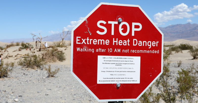 Долина Смерті може досягти найвищої температури, яку коли-небудь надійно вимірювали на Землі