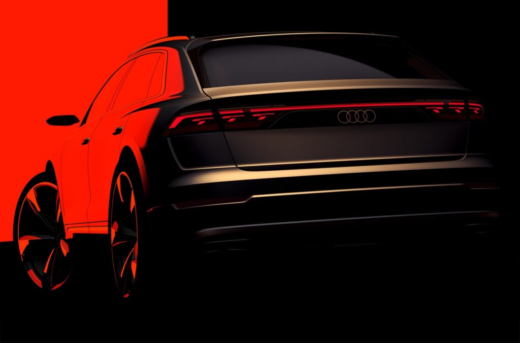 Компанія Audi опублікувала перше зображення оновленого кросовера Q8