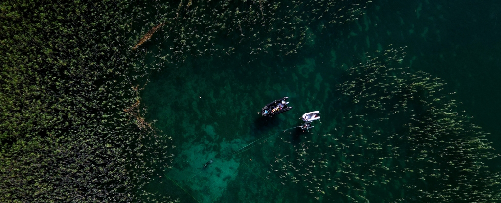 Таємниче село на палях знайшли під водою стародавнього озера