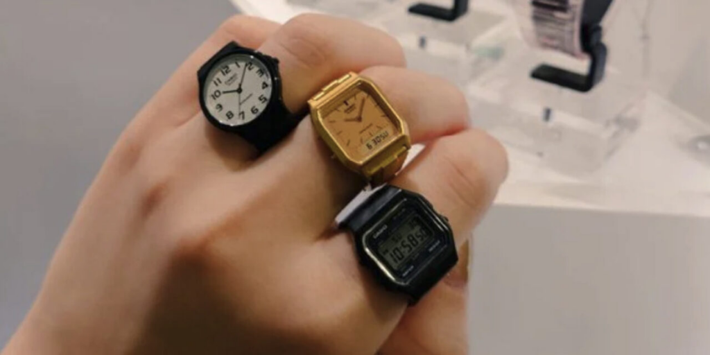 Casio випустила колекцію мініатюрних годинників-перстнів