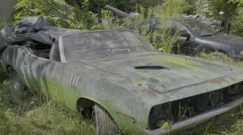 У старому сараї знайдено рідкісний раритетний Plymouth Barracuda (Відео)