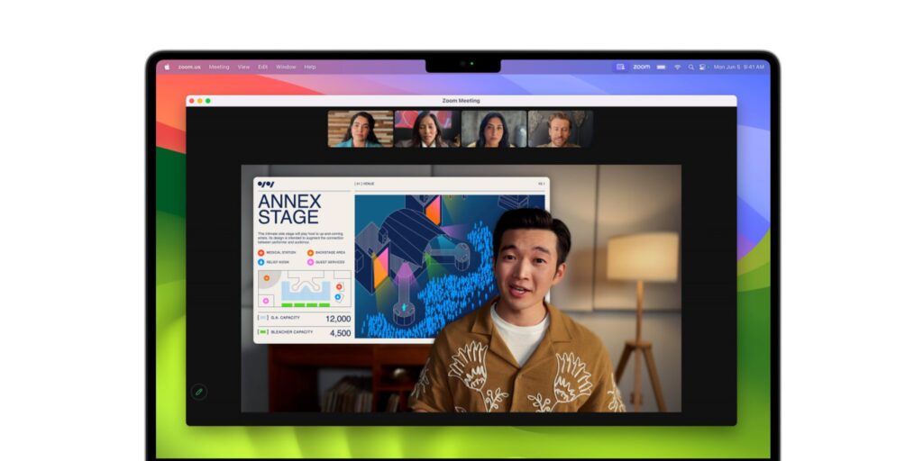 Що нового у macOS Sonoma: презентації у відеоконференції