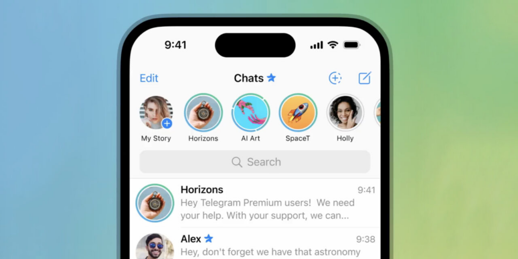 У Telegram з'явилися історії від каналів та знищення файлів після одного перегляду