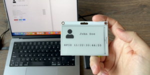 Представлений GGtag - багаторазовий бейджик з екраном E-Ink