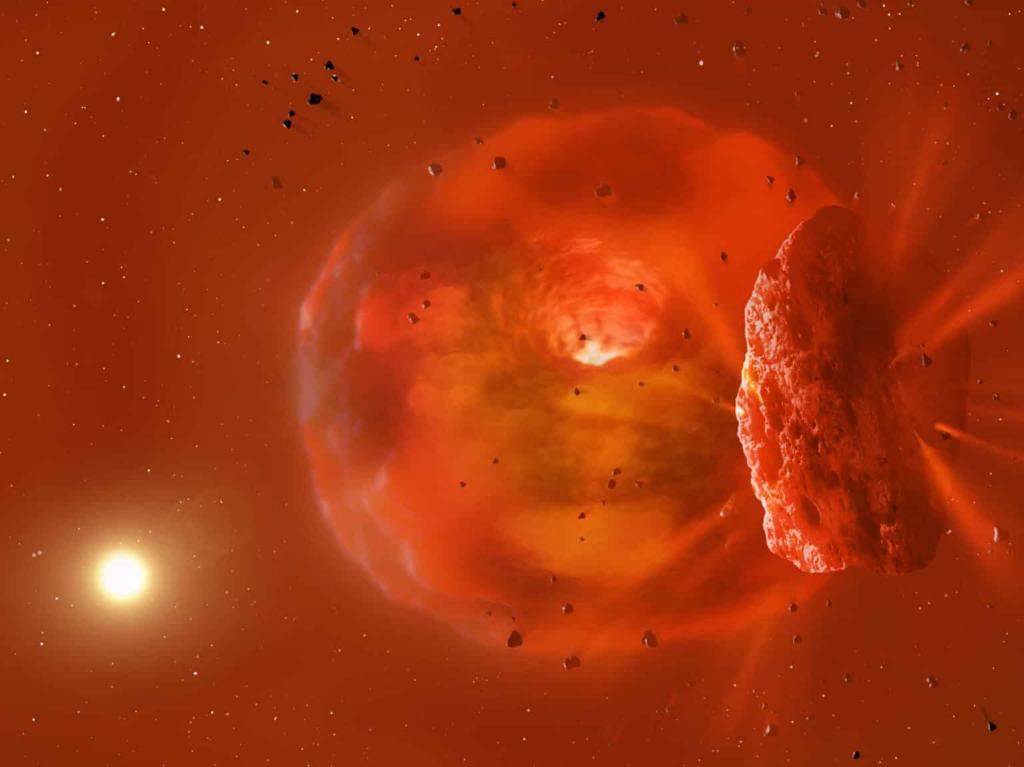 Астрономи вперше побачили випромінювання від зіткнення двох планет