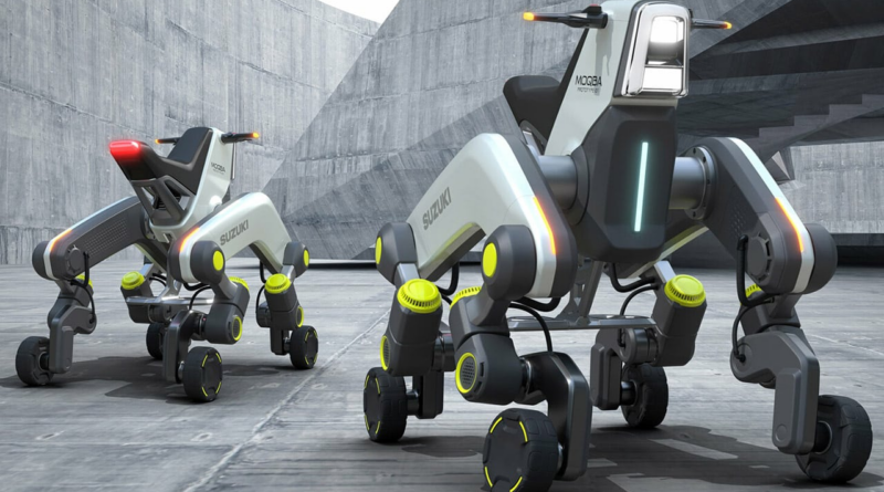Suzuki представила концепт чотириколісного мотоцикла з "ногами" (ФОТО)