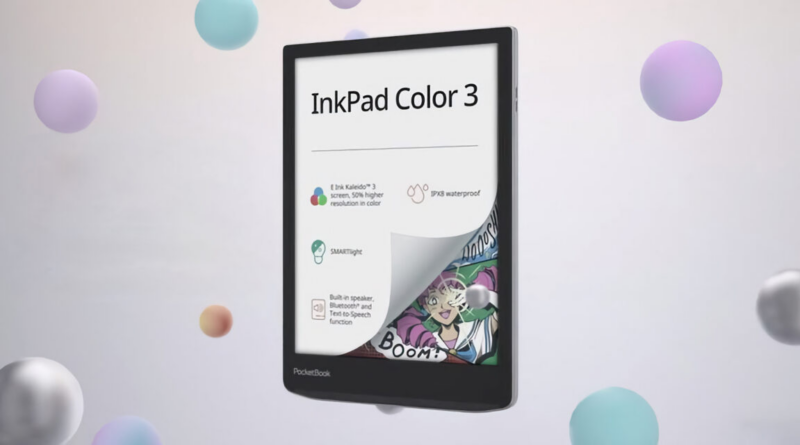 PocketBook представила читалку InkPad Color 3 з кольоровим екраном E-Ink і вологозахистом