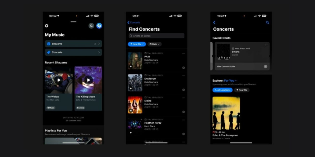 У Shazam на iPhone тепер можна шукати не тільки треки, а й концерти